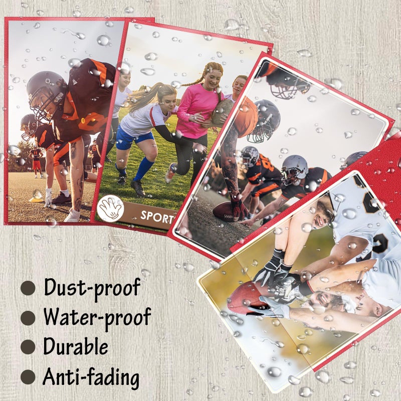 Kitoyz 500 Pcs Card Sleeves for Trading Card, Matte Card Sleeves Deck Card Protectors Compatible with Baseball Cards, Sports Cards, Game Cards (Red) - Image 3